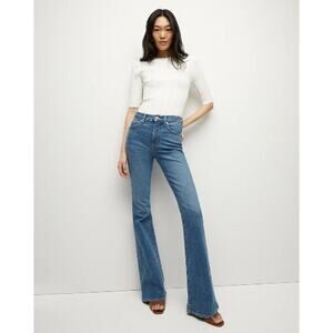 NWOT Veronica Beard Beverly Skinny Flare High Rise Jeans Size 24